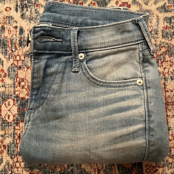 True Religion Women's Skinny Jeans - Blue with Red Floral Embroidery - Picture 3 of 14